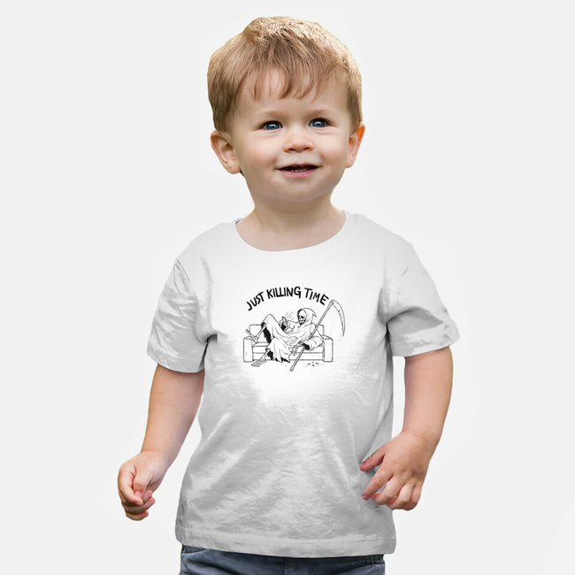 Just Killing Time-Baby-Basic-Tee-Mike Koubou
