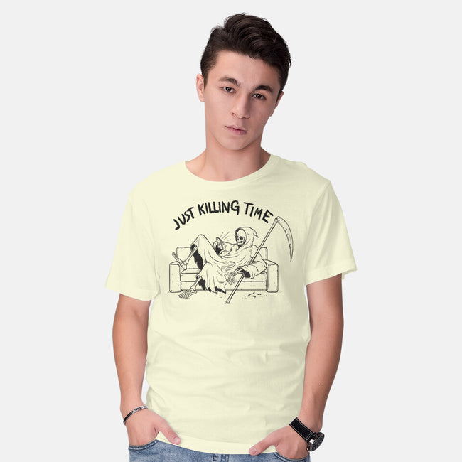 Just Killing Time-Mens-Basic-Tee-Mike Koubou