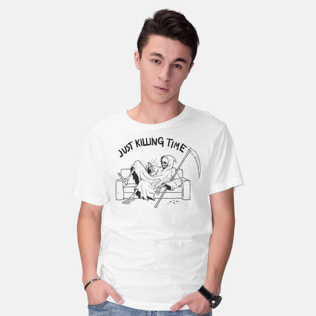 Just Killing Time-Mens-Basic-Tee-Mike Koubou