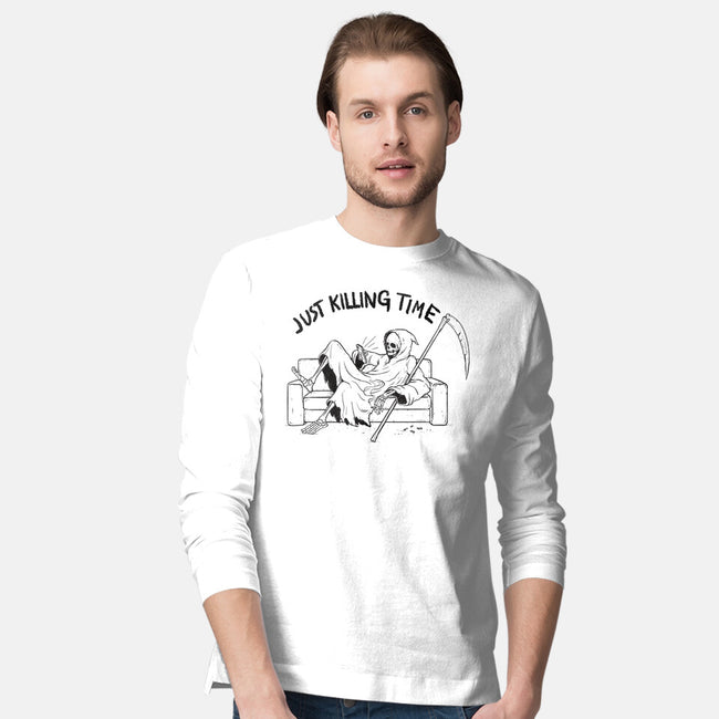 Just Killing Time-Mens-Long Sleeved-Tee-Mike Koubou