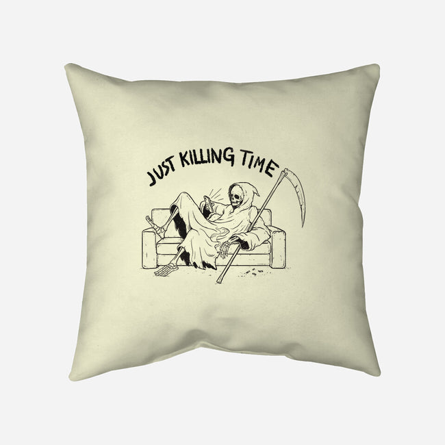 Just Killing Time-None-Removable Cover w Insert-Throw Pillow-Mike Koubou