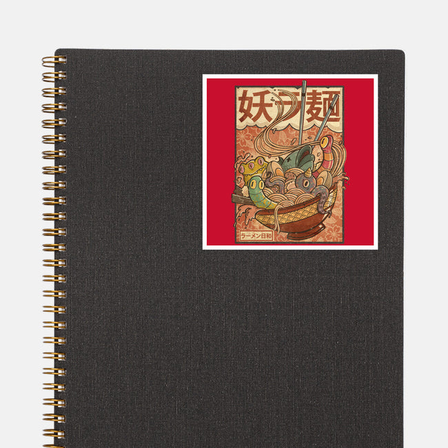 Creature Ramen-None-Glossy-Sticker-Mike Koubou