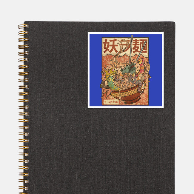 Creature Ramen-None-Glossy-Sticker-Mike Koubou