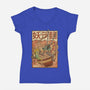 Creature Ramen-Womens-V-Neck-Tee-Mike Koubou