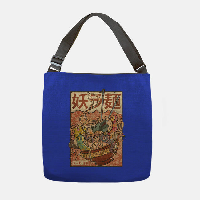 Creature Ramen-None-Adjustable Tote-Bag-Mike Koubou