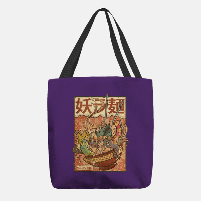 Creature Ramen-None-Basic Tote-Bag-Mike Koubou