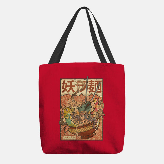 Creature Ramen-None-Basic Tote-Bag-Mike Koubou