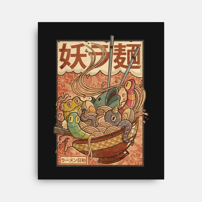 Creature Ramen-None-Stretched-Canvas-Mike Koubou
