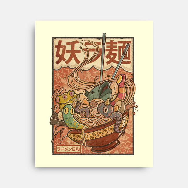 Creature Ramen-None-Stretched-Canvas-Mike Koubou