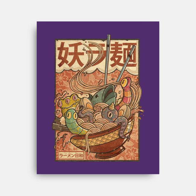 Creature Ramen-None-Stretched-Canvas-Mike Koubou