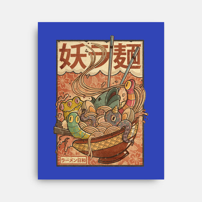 Creature Ramen-None-Stretched-Canvas-Mike Koubou