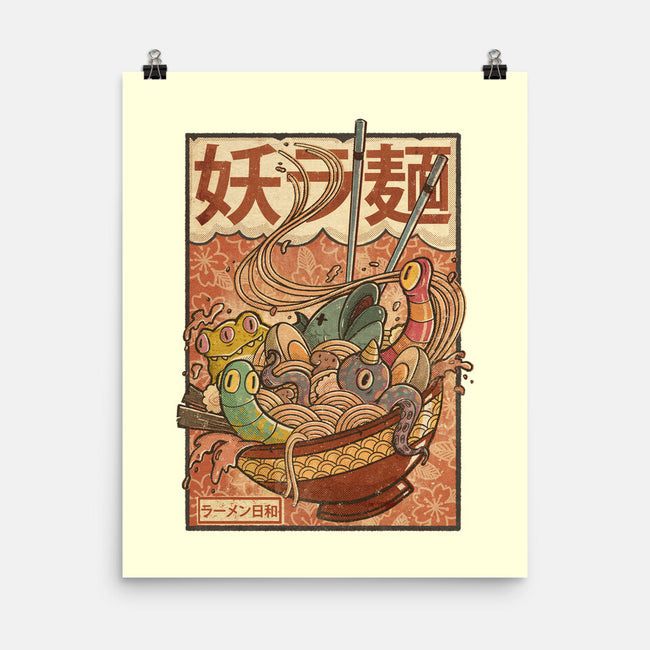 Creature Ramen-None-Matte-Poster-Mike Koubou
