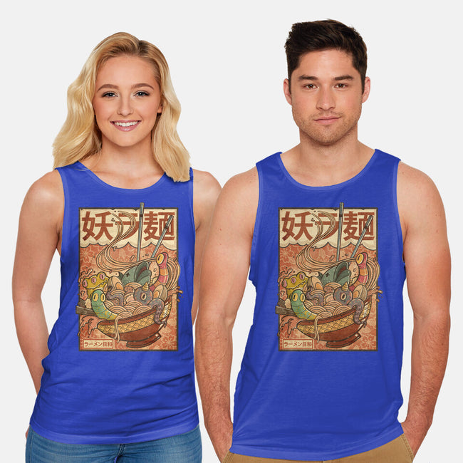 Creature Ramen-Unisex-Basic-Tank-Mike Koubou