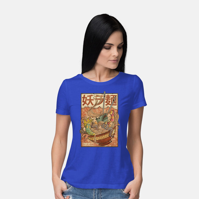 Creature Ramen-Womens-Basic-Tee-Mike Koubou