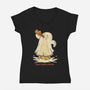 Can't Hold A Drink-Womens-V-Neck-Tee-Mike Koubou
