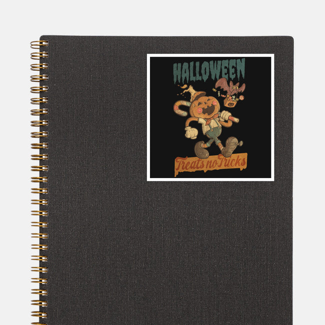 Treats No Tricks-None-Glossy-Sticker-Mike Koubou