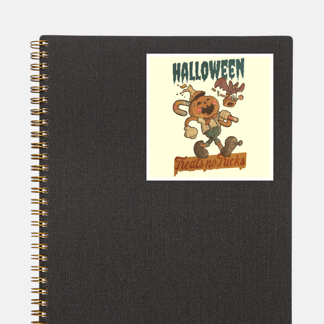 Treats No Tricks-None-Glossy-Sticker-Mike Koubou