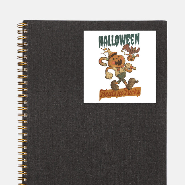 Treats No Tricks-None-Glossy-Sticker-Mike Koubou