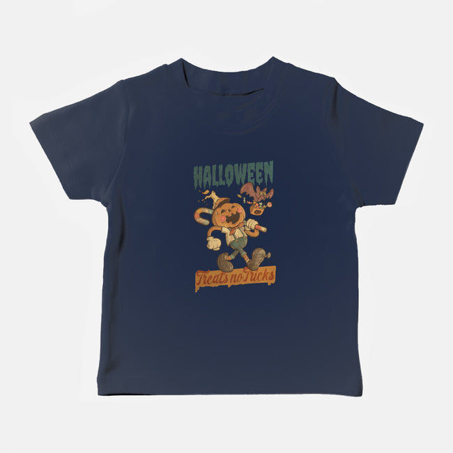 Treats No Tricks-Baby-Basic-Tee-Mike Koubou