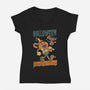 Treats No Tricks-Womens-V-Neck-Tee-Mike Koubou
