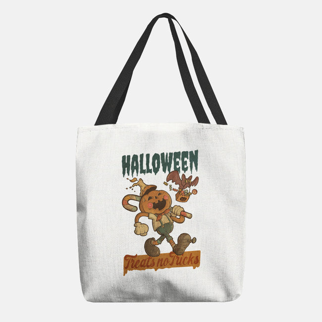 Treats No Tricks-None-Basic Tote-Bag-Mike Koubou