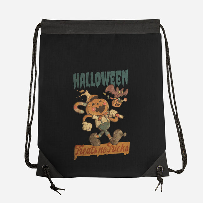 Treats No Tricks-None-Drawstring-Bag-Mike Koubou