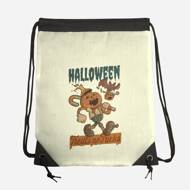 Treats No Tricks-None-Drawstring-Bag-Mike Koubou