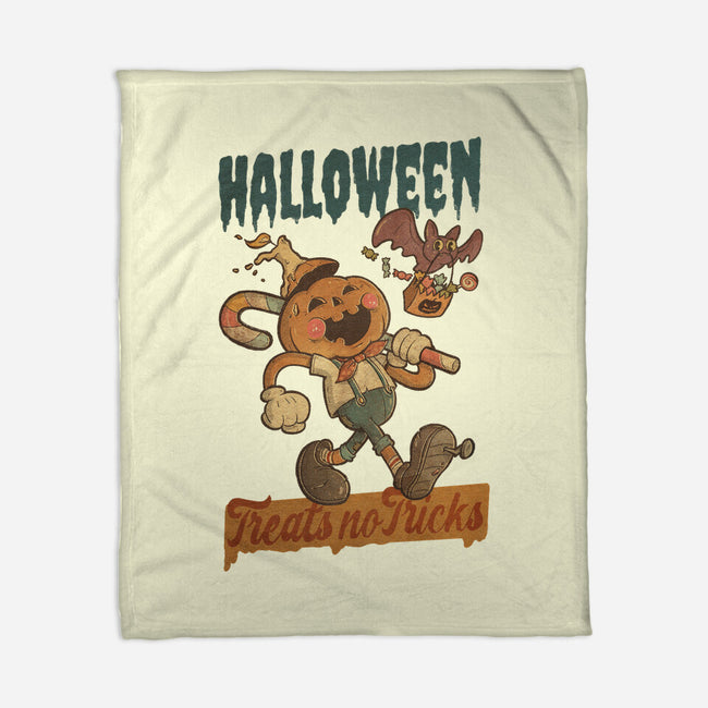 Treats No Tricks-None-Fleece-Blanket-Mike Koubou