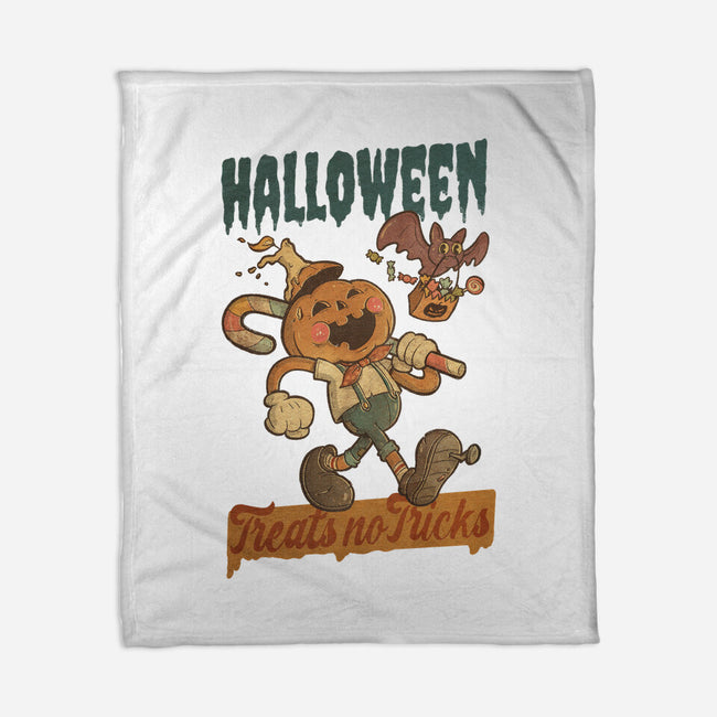 Treats No Tricks-None-Fleece-Blanket-Mike Koubou