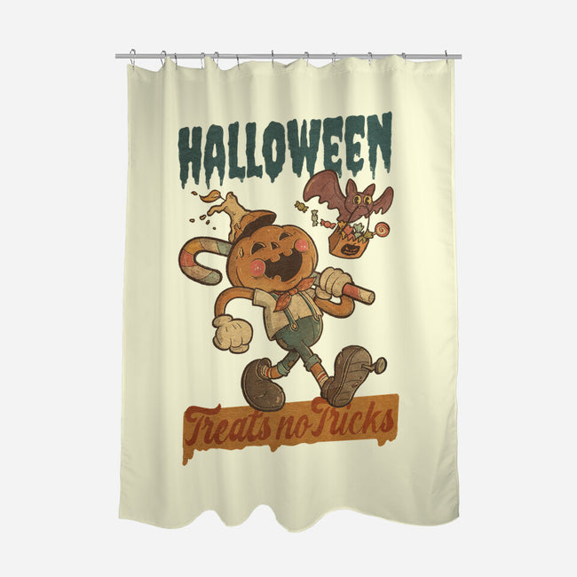 Treats No Tricks-None-Polyester-Shower Curtain-Mike Koubou
