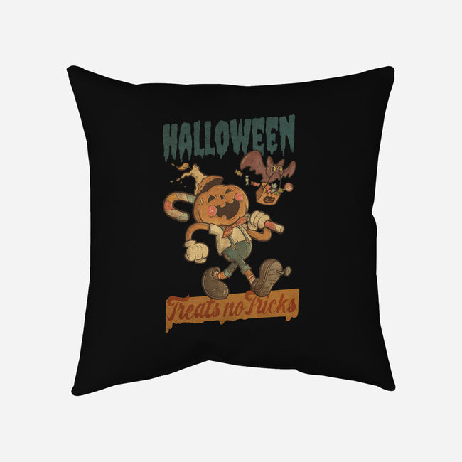 Treats No Tricks-None-Removable Cover w Insert-Throw Pillow-Mike Koubou