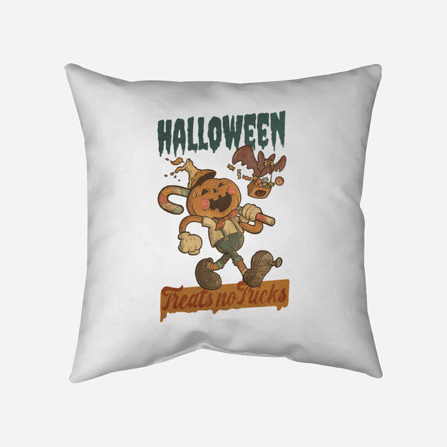 Treats No Tricks-None-Removable Cover w Insert-Throw Pillow-Mike Koubou