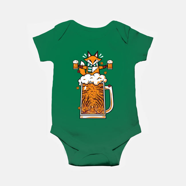 Fox Beer And Fall Season-Baby-Basic-Onesie-krisren28
