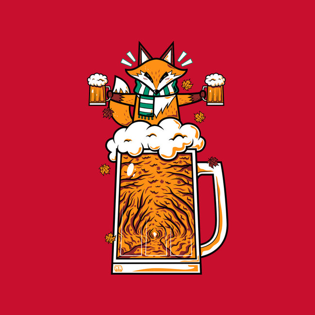 Fox Beer And Fall Season-Mens-Basic-Tee-krisren28