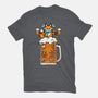 Fox Beer And Fall Season-Mens-Basic-Tee-krisren28