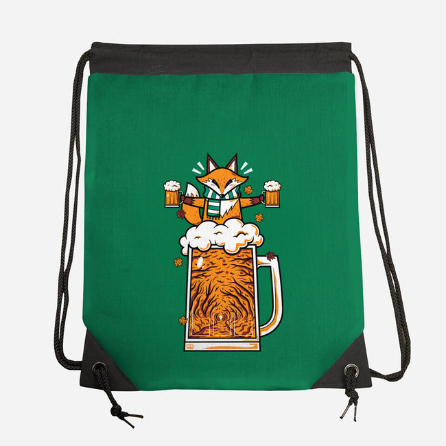 Fox Beer And Fall Season-None-Drawstring-Bag-krisren28