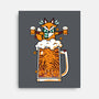 Fox Beer And Fall Season-None-Stretched-Canvas-krisren28