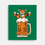 Fox Beer And Fall Season-None-Stretched-Canvas-krisren28