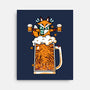 Fox Beer And Fall Season-None-Stretched-Canvas-krisren28