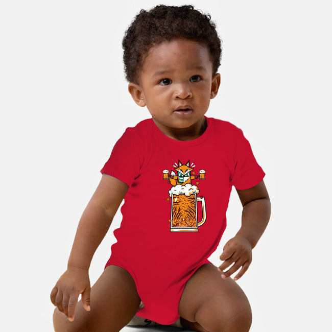 Fox Beer And Fall Season-Baby-Basic-Onesie-krisren28