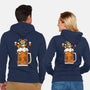 Fox Beer And Fall Season-Unisex-Zip-Up-Sweatshirt-krisren28