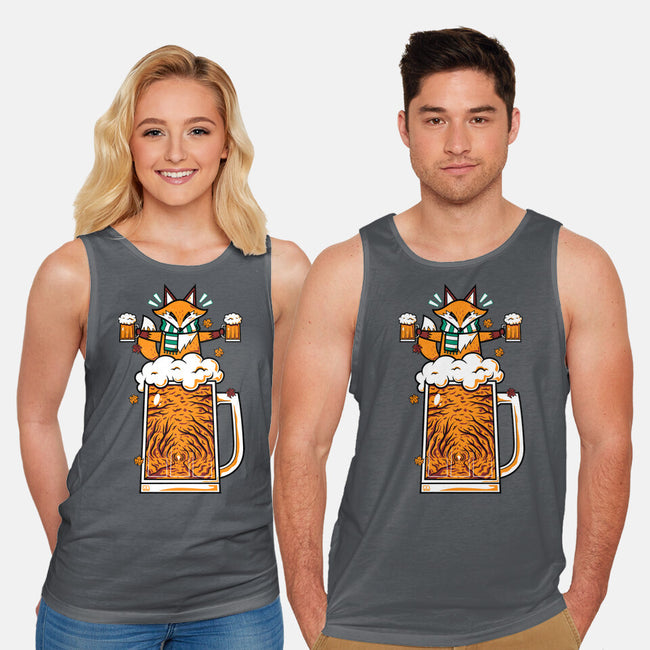 Fox Beer And Fall Season-Unisex-Basic-Tank-krisren28