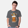 Fox Beer And Fall Season-Mens-Basic-Tee-krisren28