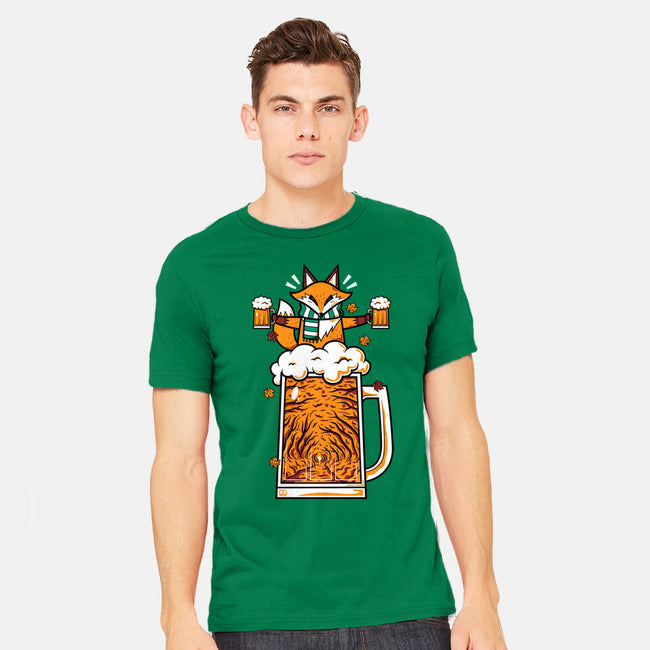 Fox Beer And Fall Season-Mens-Heavyweight-Tee-krisren28