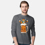 Fox Beer And Fall Season-Mens-Long Sleeved-Tee-krisren28
