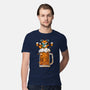 Fox Beer And Fall Season-Mens-Premium-Tee-krisren28