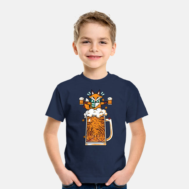 Fox Beer And Fall Season-Youth-Basic-Tee-krisren28