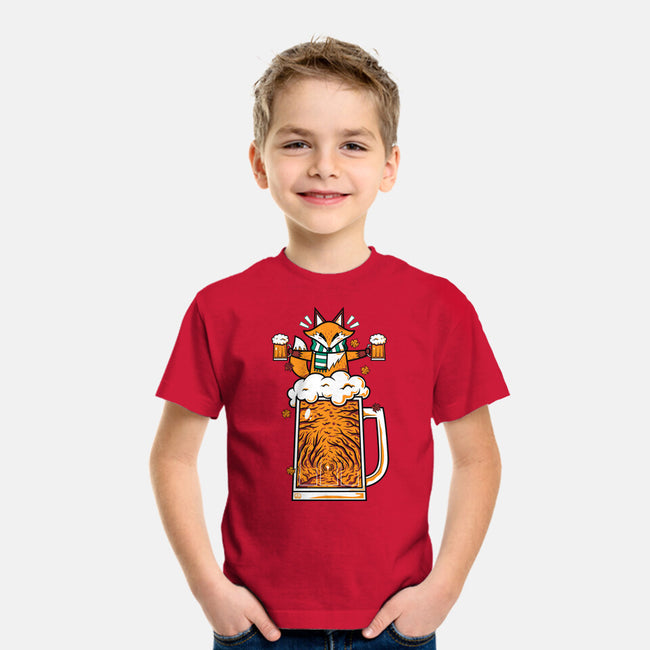 Fox Beer And Fall Season-Youth-Basic-Tee-krisren28