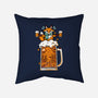 Fox Beer And Fall Season-None-Removable Cover w Insert-Throw Pillow-krisren28