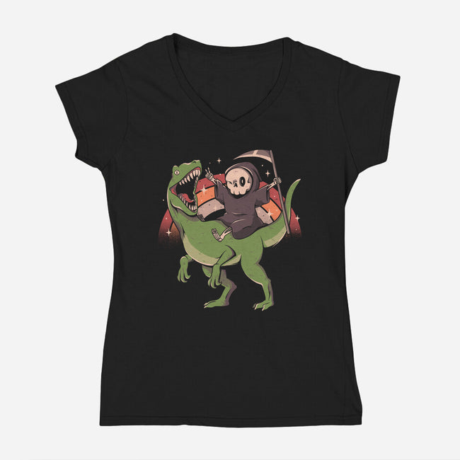 All Mine-Womens-V-Neck-Tee-eduely